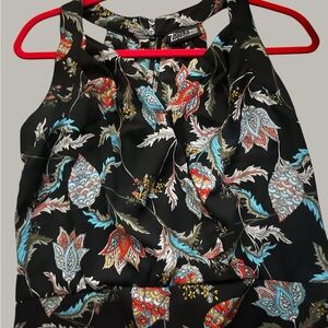 Avenue Black Floral Top